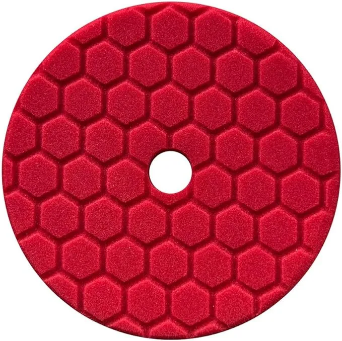 Chemical Guys BUFX117HEX6 Hex-Logic Quantum Ultra Light Finishing Pad Red 6.5"