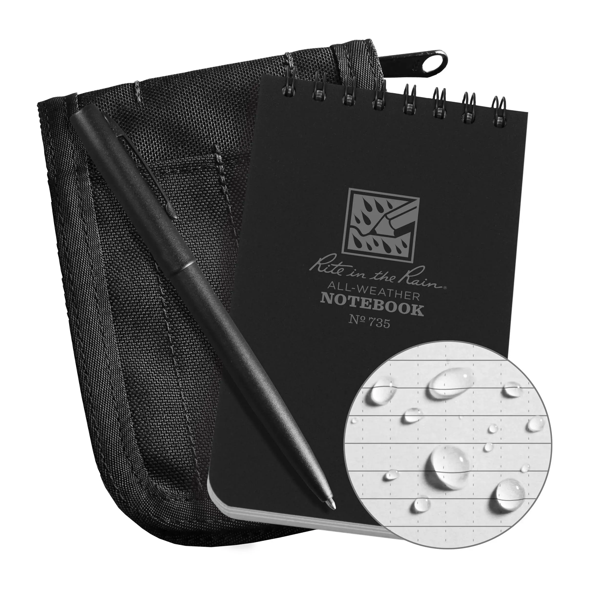 Rite in The Rain 3x5 Pocket Notebook Kit (Black)