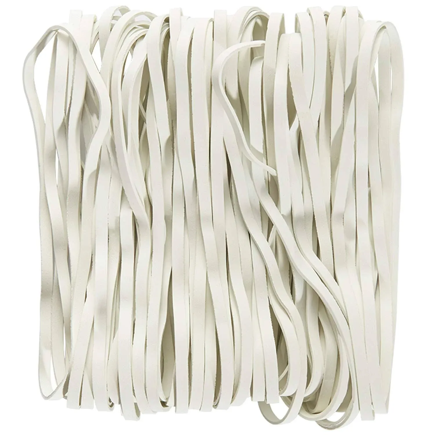 AMUU Large Rubber Bands White 50 Pieces AMUU Trash Can Band Set Elastic Bands for ...