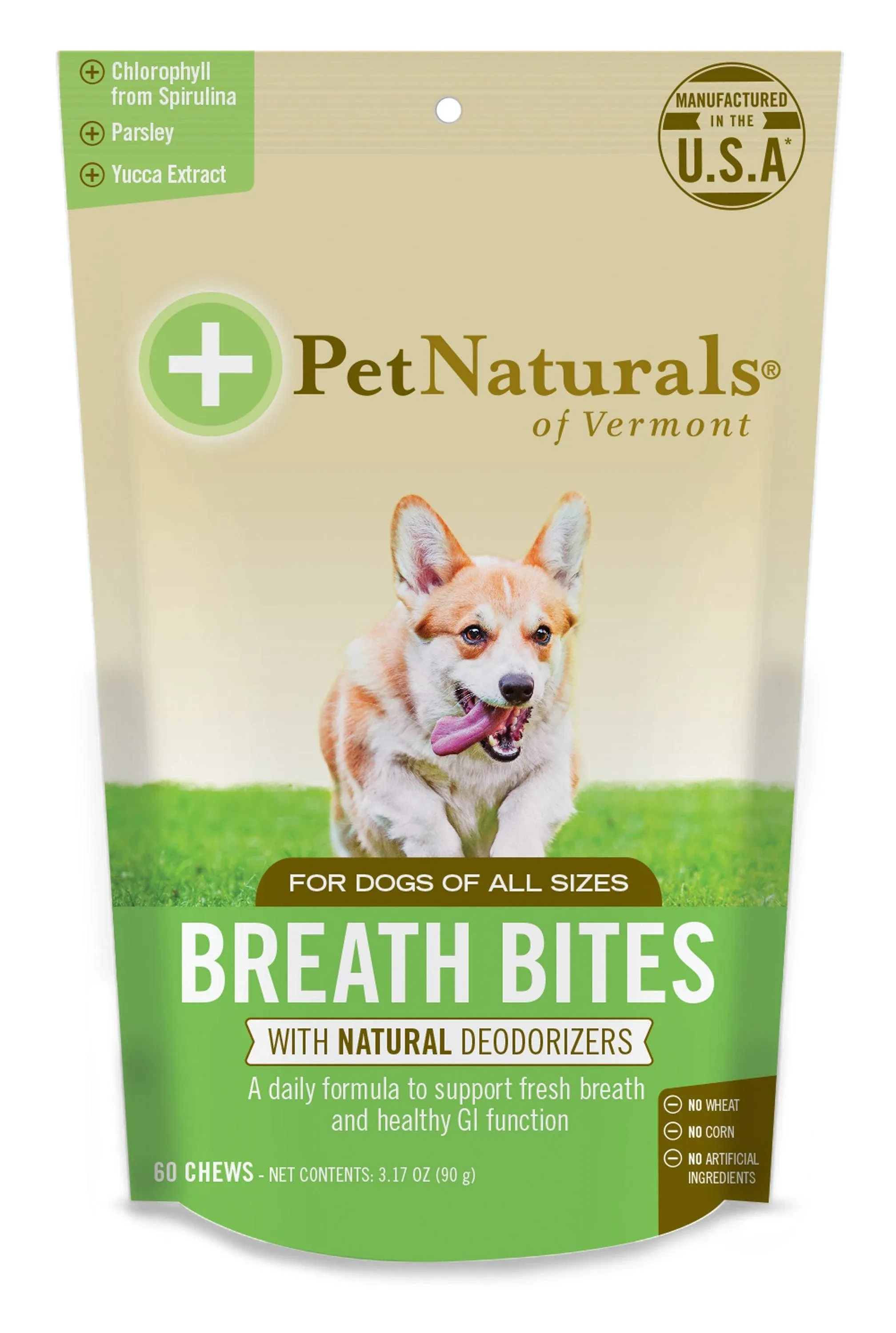 Pet Naturals of Vermont, Breath Bites for Dogs, 60 Chews