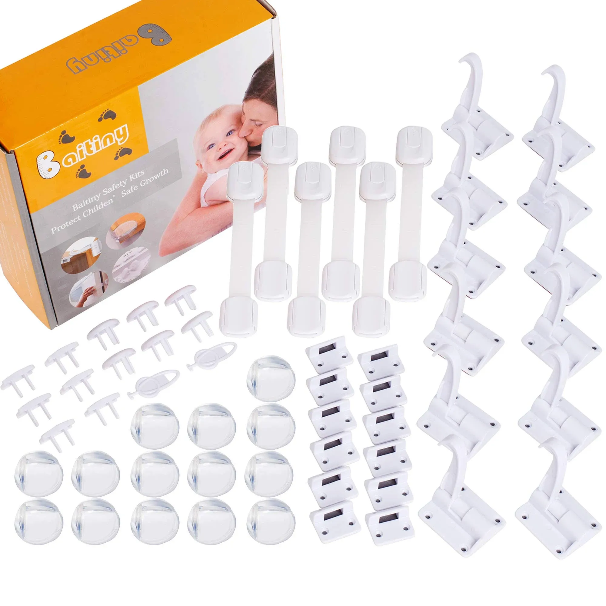 Baitiny Baby Safety Kit, 58 Packs Baby Proofing Essentials Kit Child Safety ...