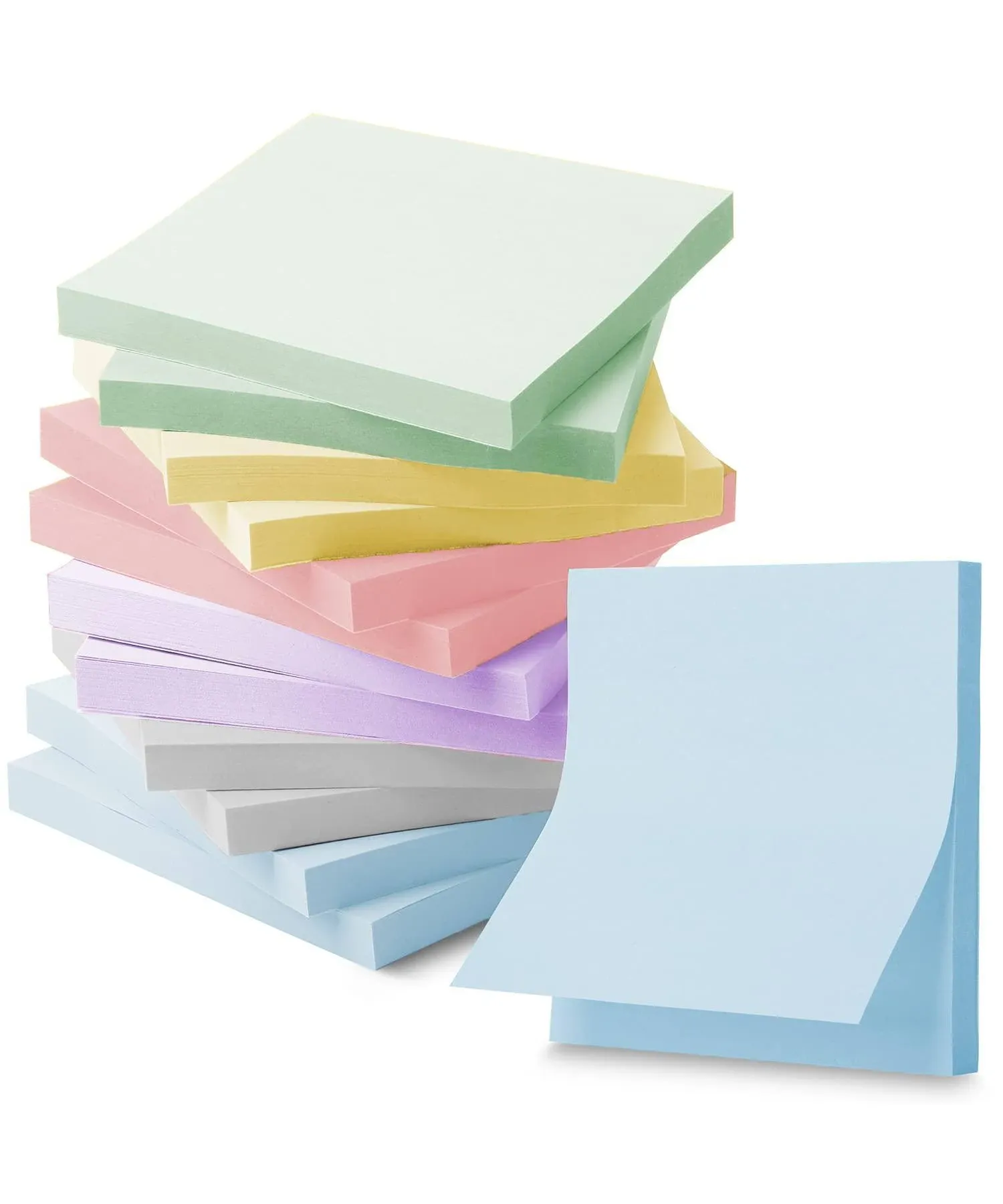 Mr. Pen Sticky Notes 3x3 12 Pads Vintage Colors