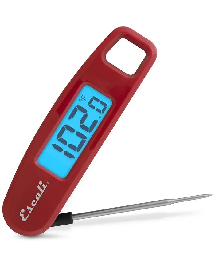 Escali Compact Folding Digital Thermometer - Red