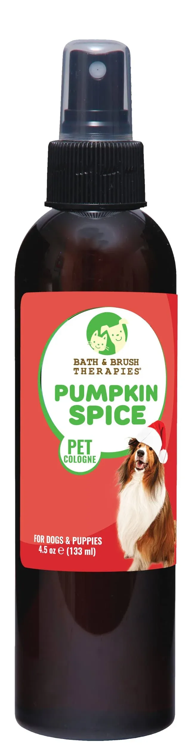 Showseason Bath & Brush Therapies Pumpkin Spice Pet Cologne 4.5 oz for Dogs | Long Lasting Odor Eliminator | Paraben FR