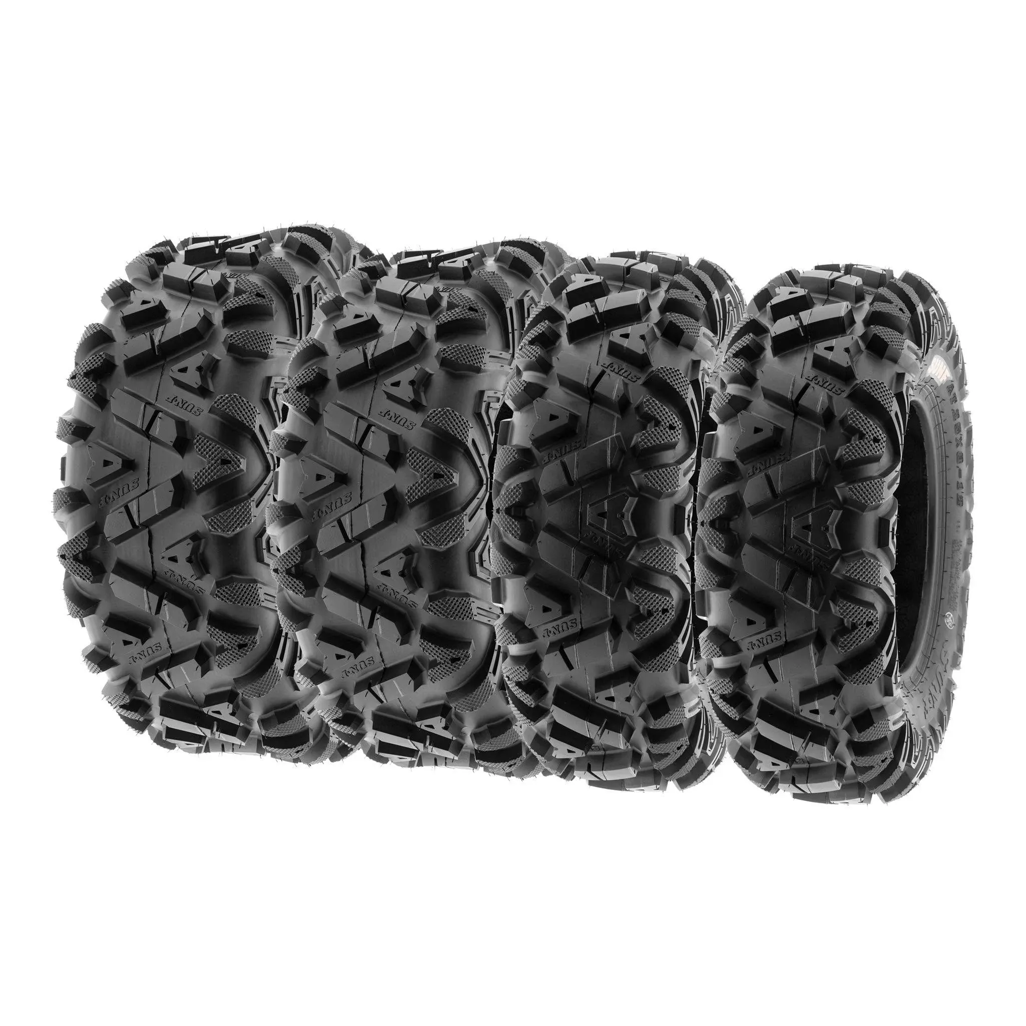 Full Set of 4 Sunf All Terrain ATV UTV Tires 26x8-12 & 26x11-12 6 PR A033