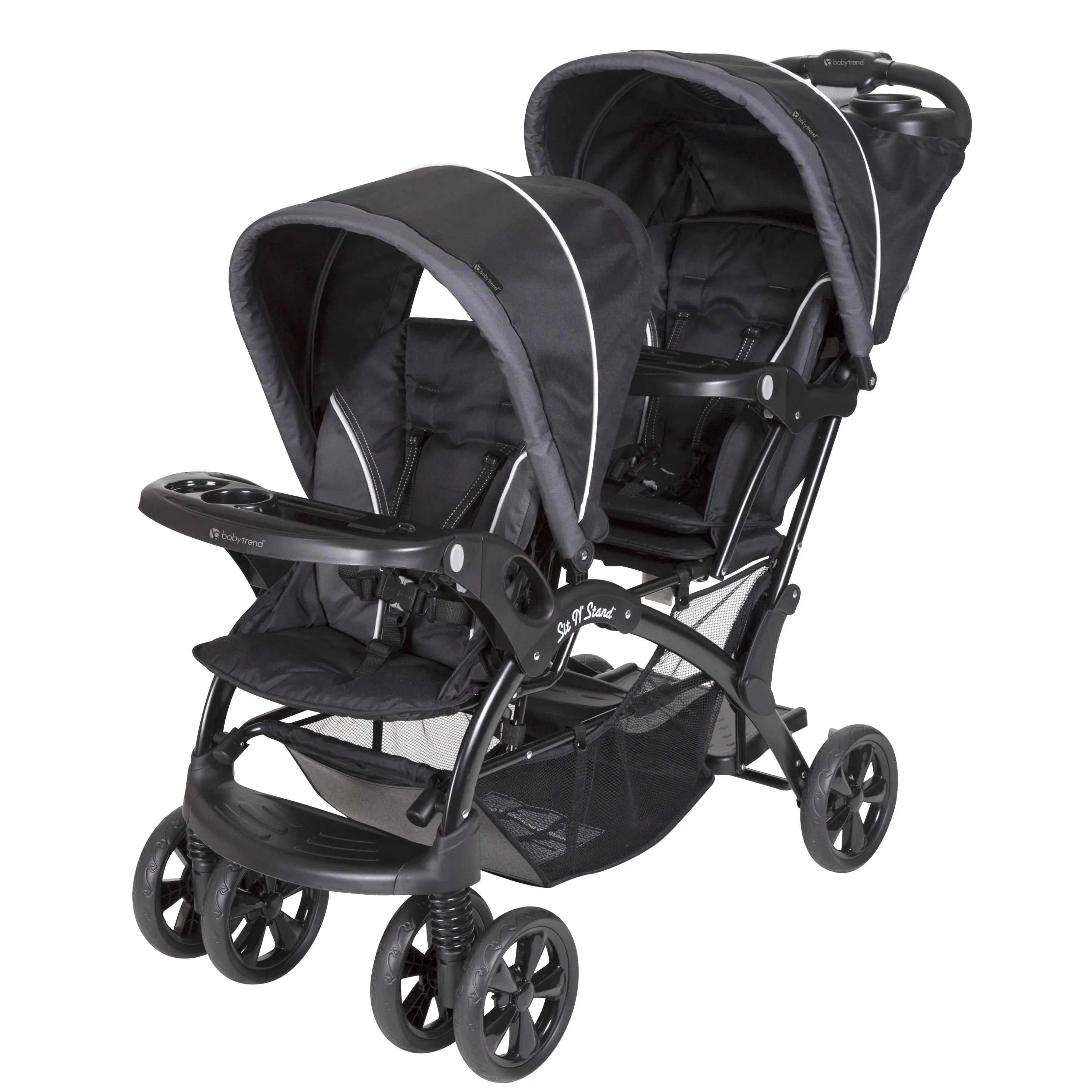 Baby Trend Sit and Stand Double Stroller, Onyx