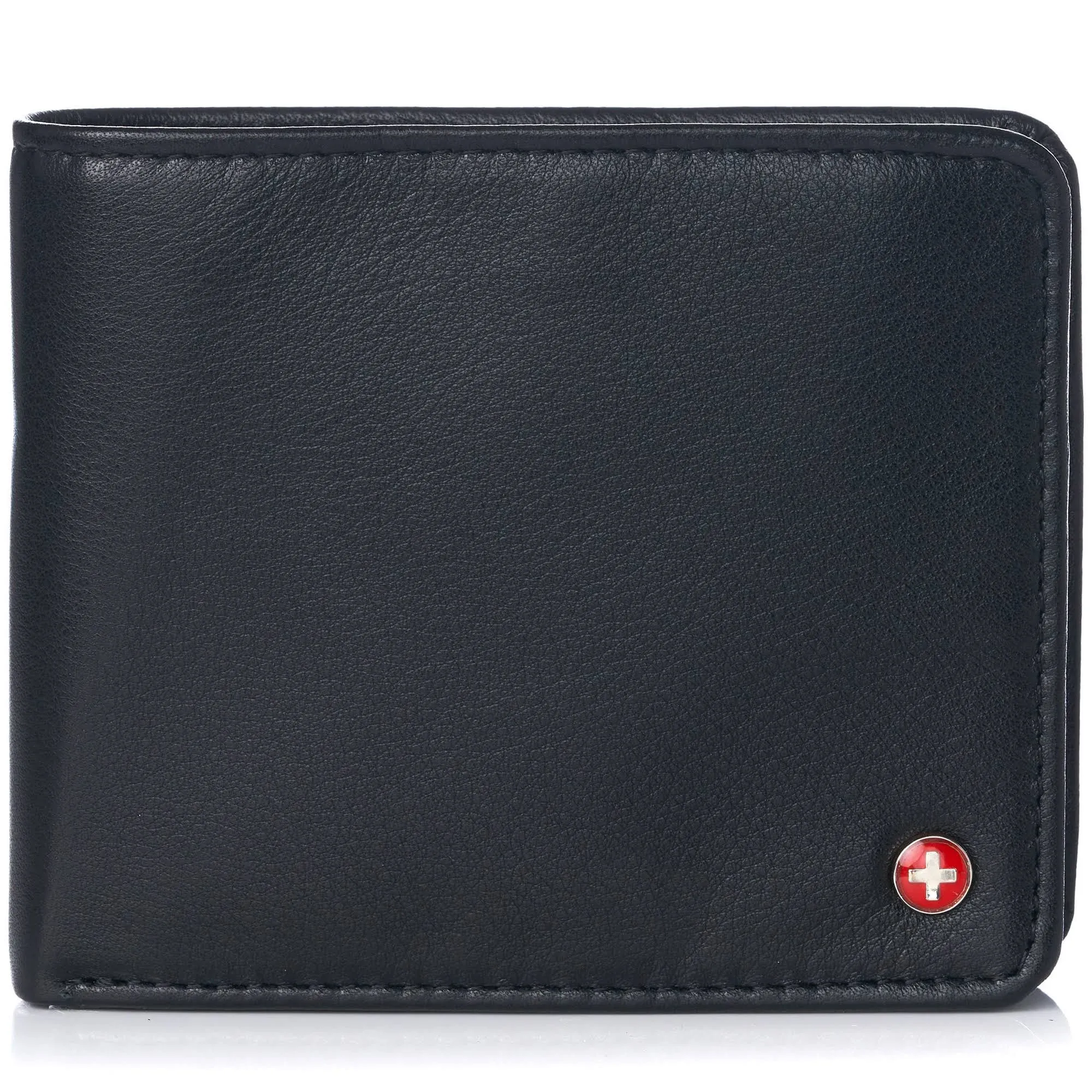 Alpine Swiss RFID Protected Men’s Max Coin Pocket Bifold Wallet with Divided Bill ...