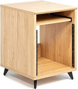 Gator Frameworks GFW-ELITEDESKRK Elite Furniture Series 10U Studio Rack Table Natural Maple