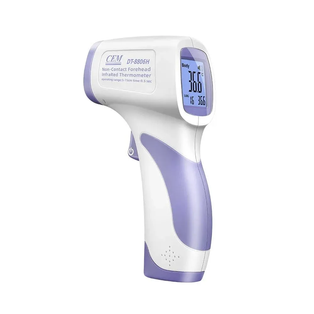 CEM DT-8806H, Thermometer for Forehead,No-Touch Forehead Thermometer for Adults and Kids,FDA CE,Large LED Display and Gentle Vibration Alert