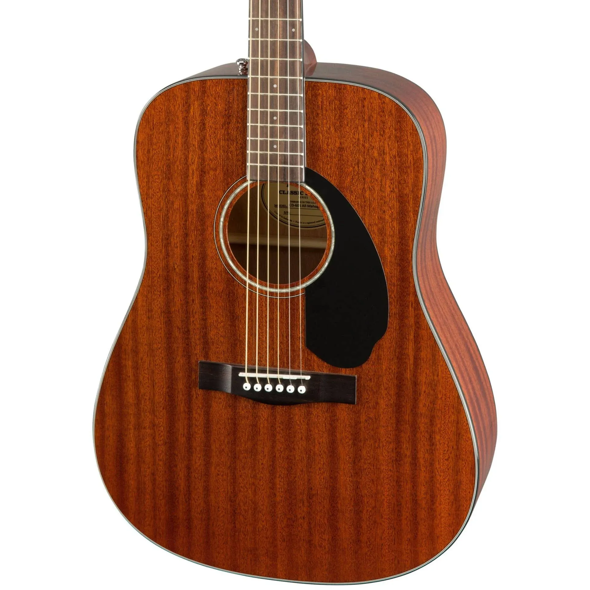 Fender CD-60S All-Mahogany Dreadnought Acoustic Guitar