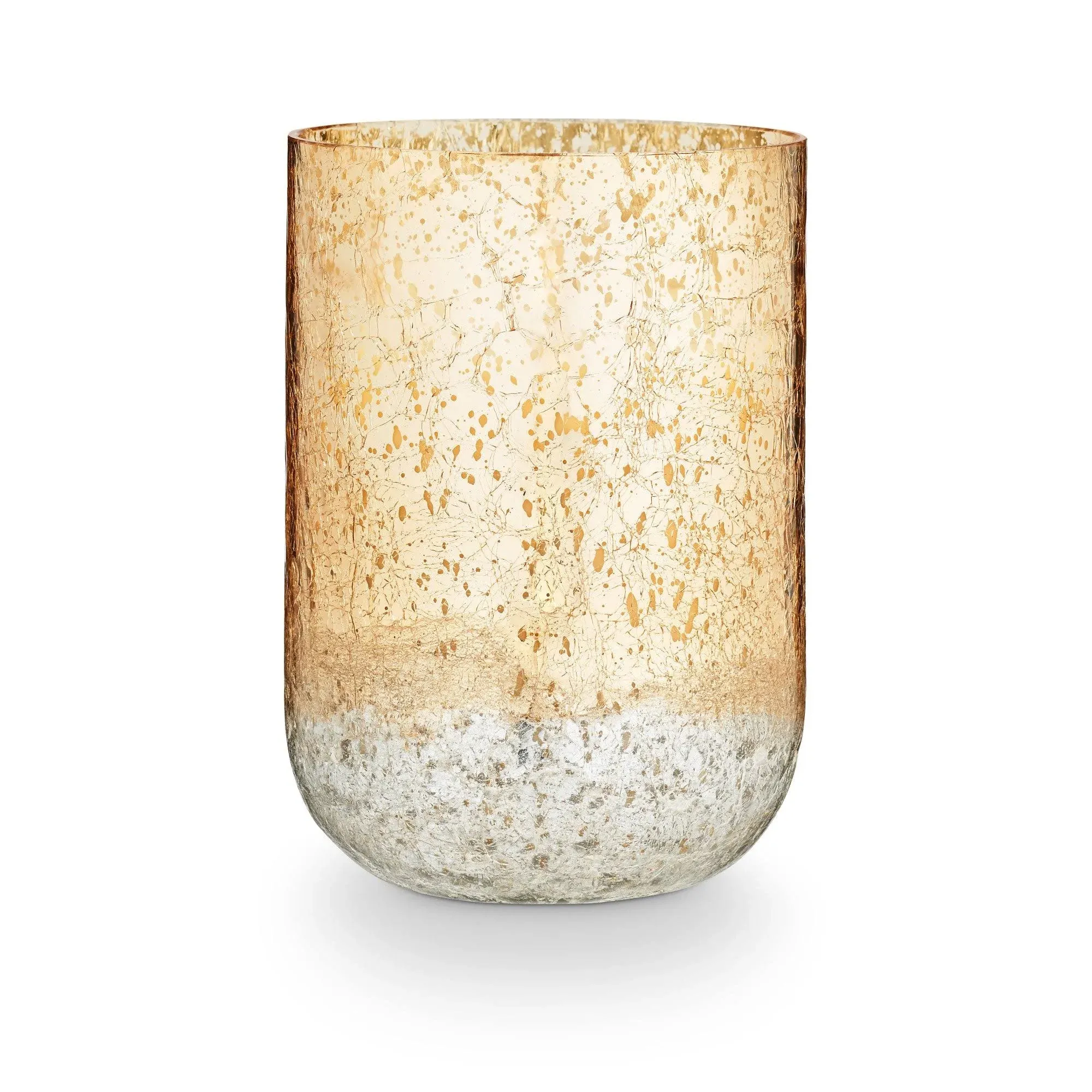 Large Radiant Glass Candle Winter White