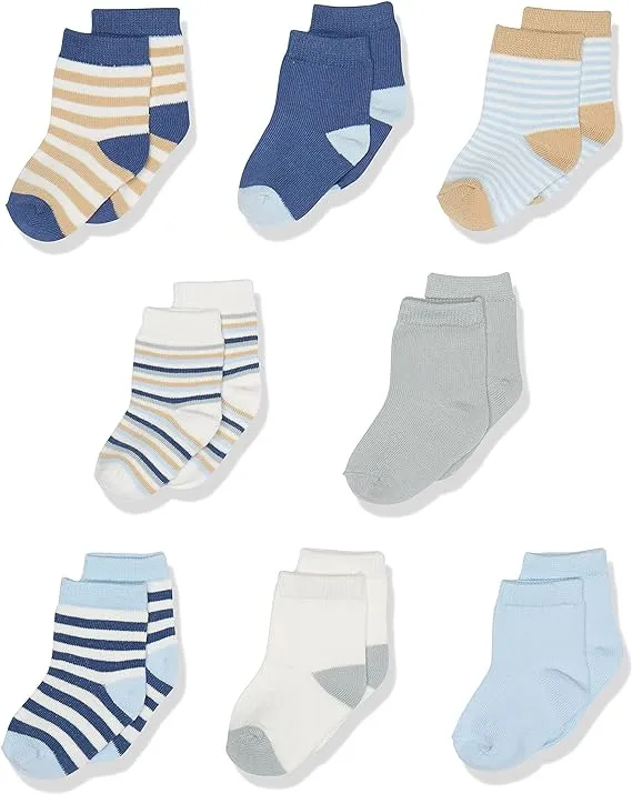 Touched by Nature Baby Organic Cotton Socks Blue Elephant 0-6 Months