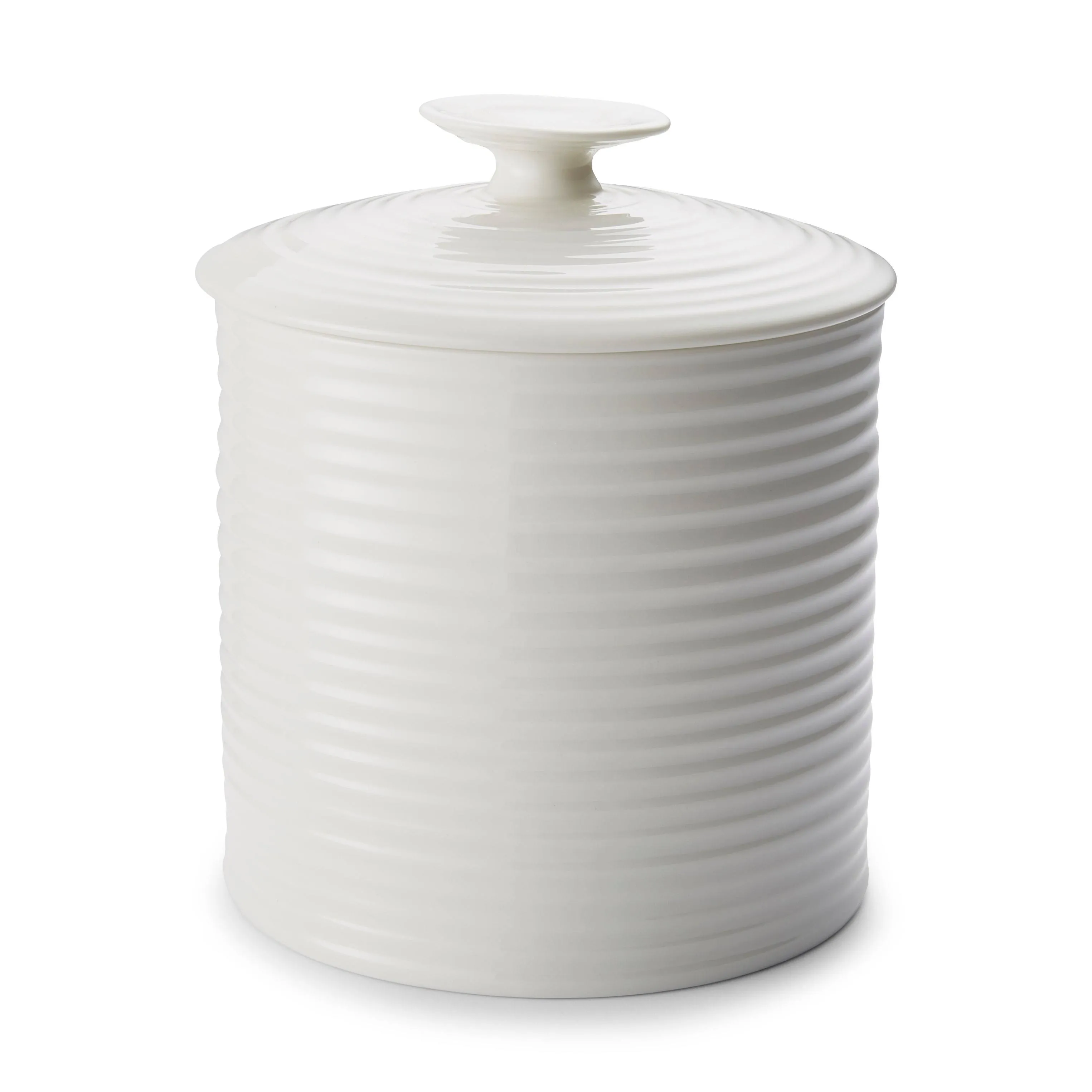 Portmeirion Sophie Conran Large Porcelain Storage Canister, 80-Ounce - White