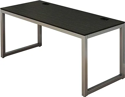 SHW Home Office 55-Inch Large Computer Desk (Espresso)