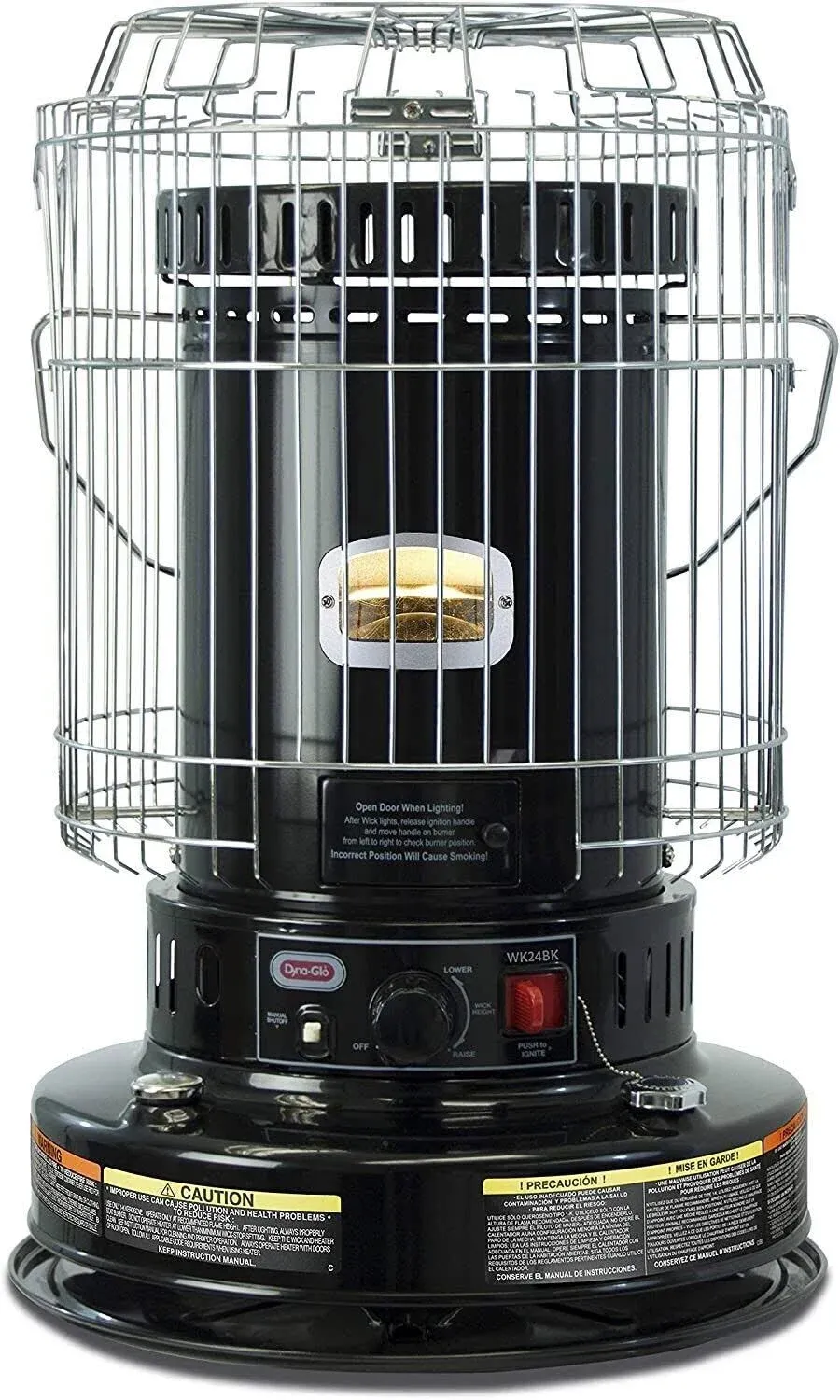 Dyna-Glo WK24BK 23,800 BTU Indoor Kerosene Convection Heater, Black