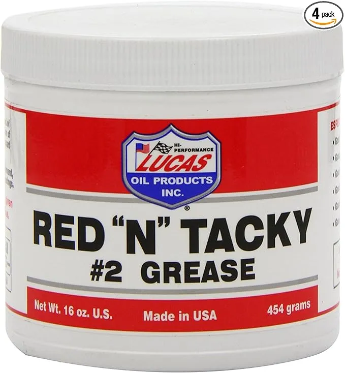 LUCAS Oil 10574 RED N Tacky Grease (4)