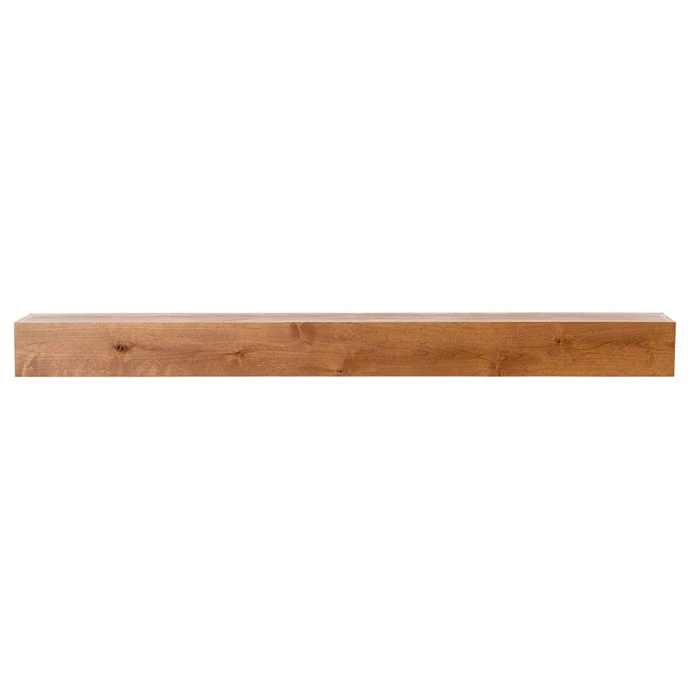 Modern Ember Tipton 72 inch Floating Alder Wood Fireplace Mantel Shelf | Cherry ...