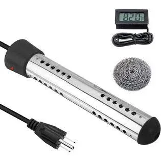 Immersion Water Heater,2000W Submersible Portable Electric Heaters with 304 S...