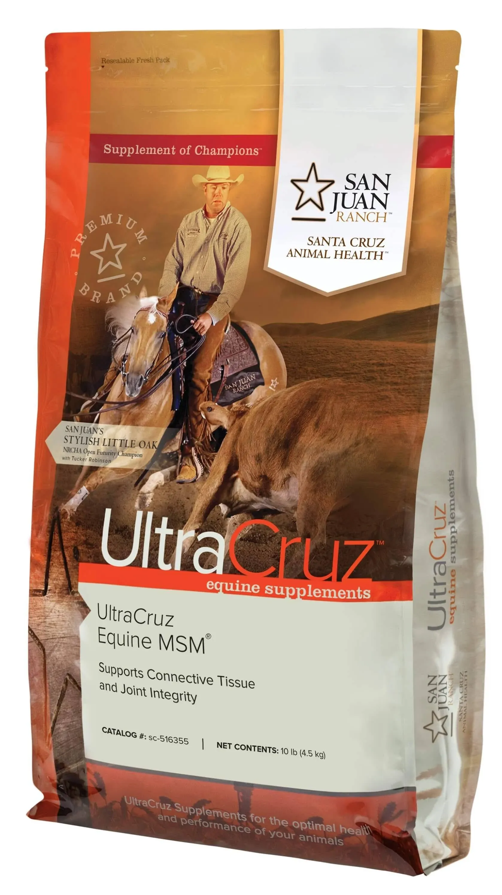 UltraCruz Equine MSM Joint Supplement for Horses, 10 lb, Pellet (60 Day Supply)