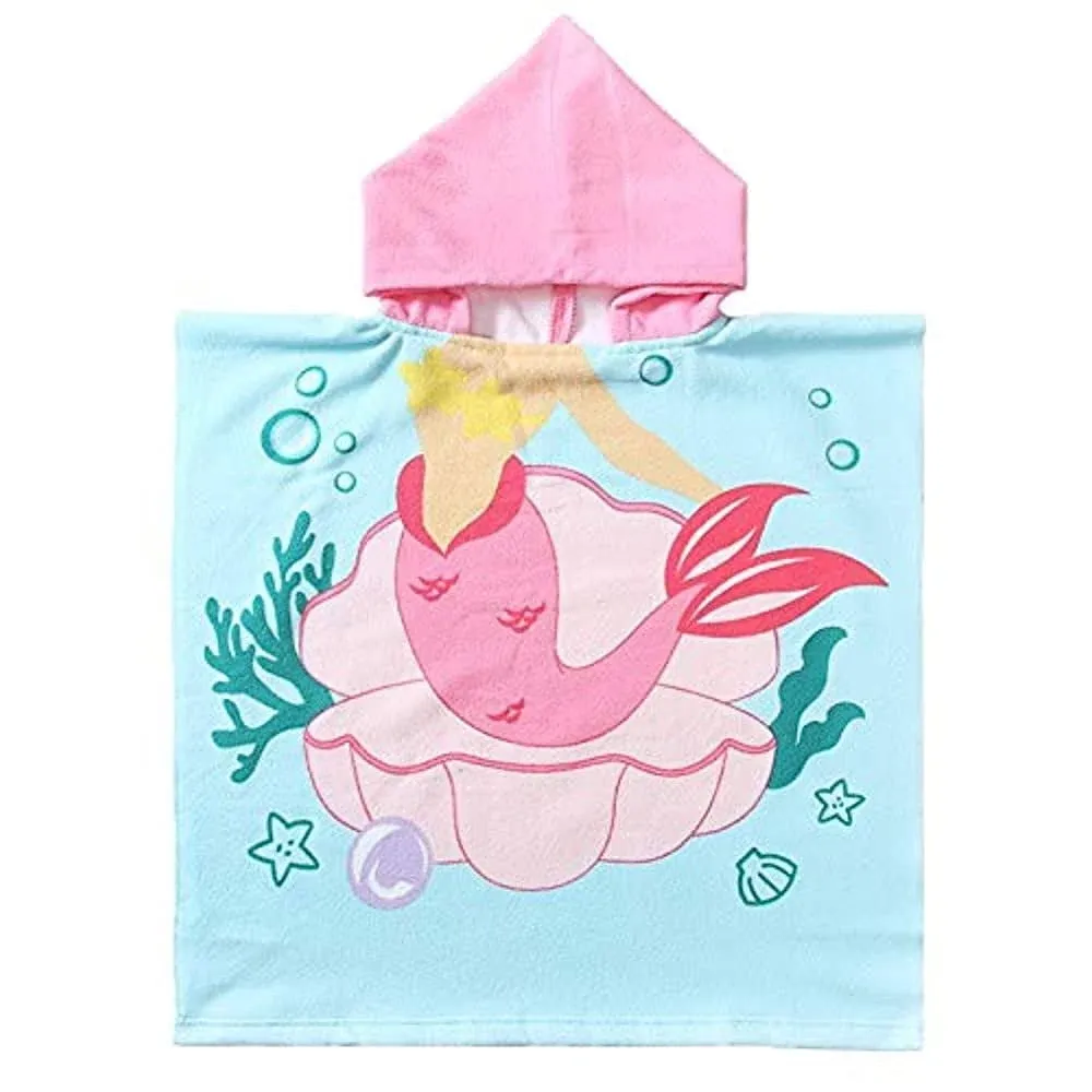 Novforth Kids Beach Towel for Boys Girls, Mermaid Hooded Bath Towel Wrap, Toddler ...