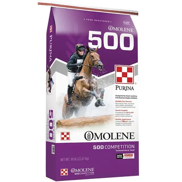 Purina Omolene #500 Competition Horse Feed, 50 lbs.