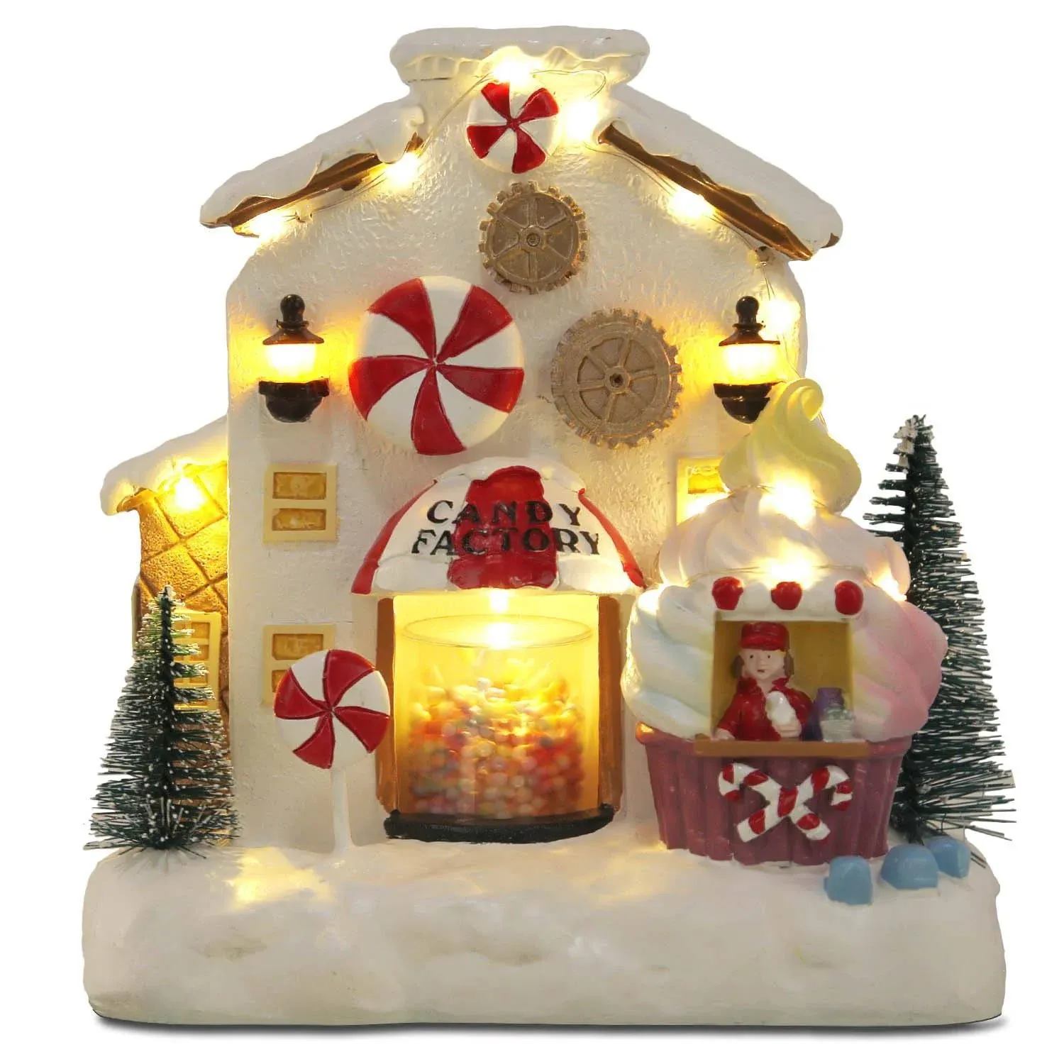 Innodept12 Christmas Animated Gingerbread House Decor - Christmas Collectible ...