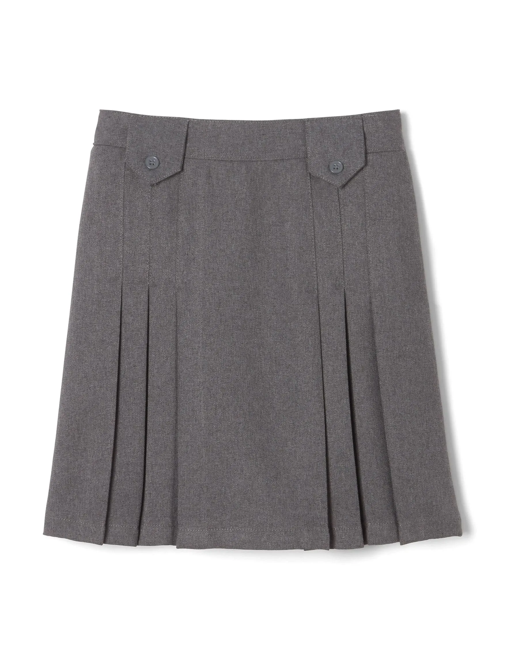 Girl's 2 Tab Front Pleated Skirt