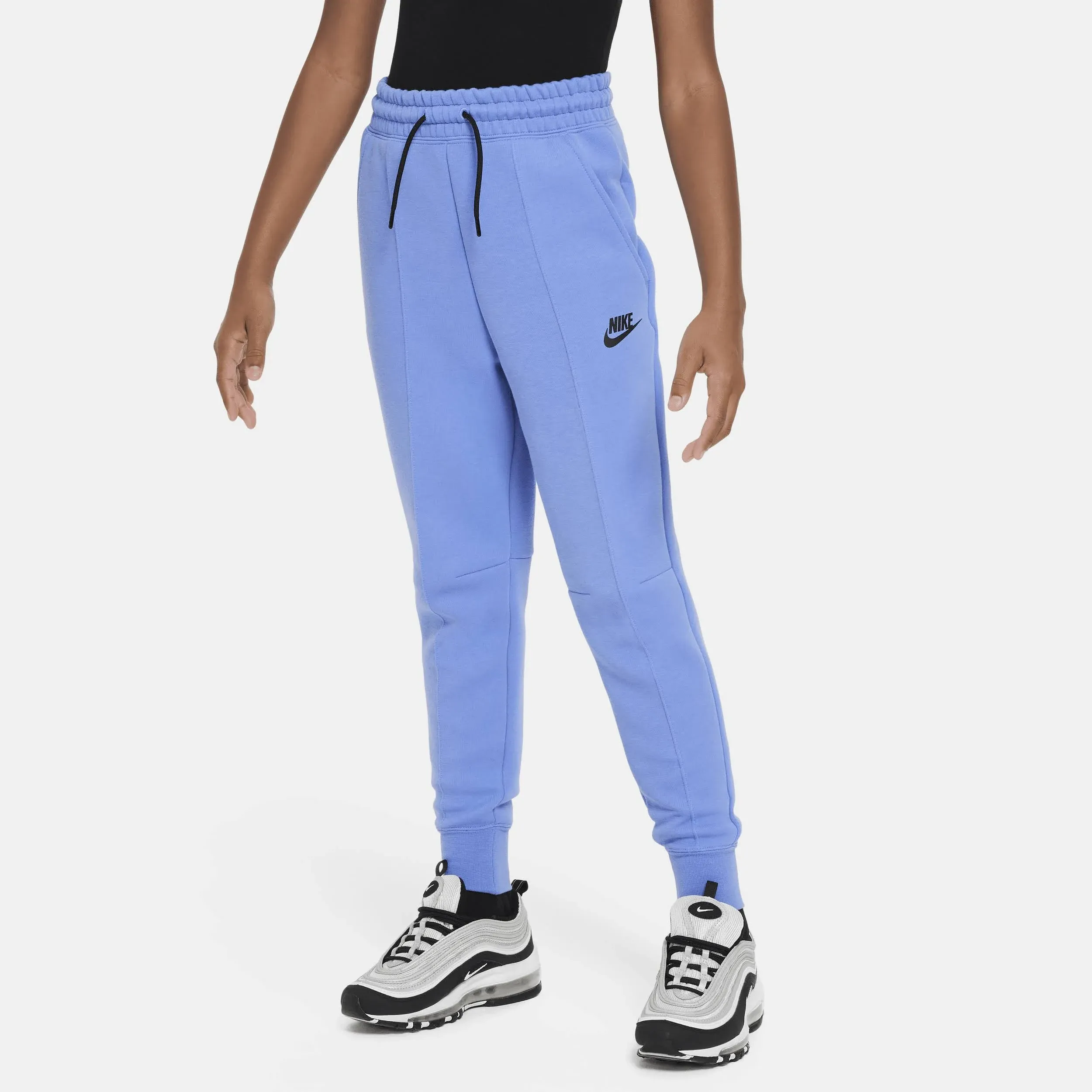 Nike Girls Tech Fleece Jogger - Blue - Size M