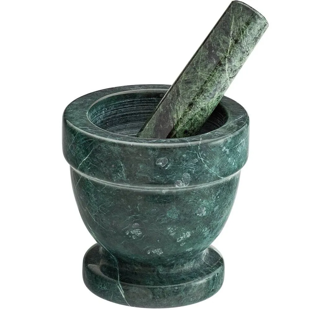 Fox Run Green Marble Mortar and Pestle