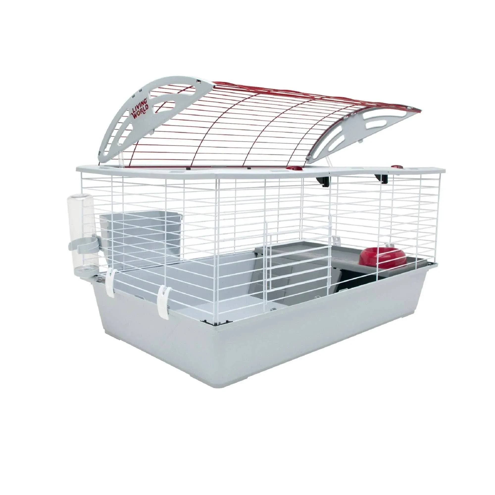 Living World - Deluxe Hybrid Habitat, Large - Rabbit, Guinea Pig, Chinchillas, and Small Animal Cage