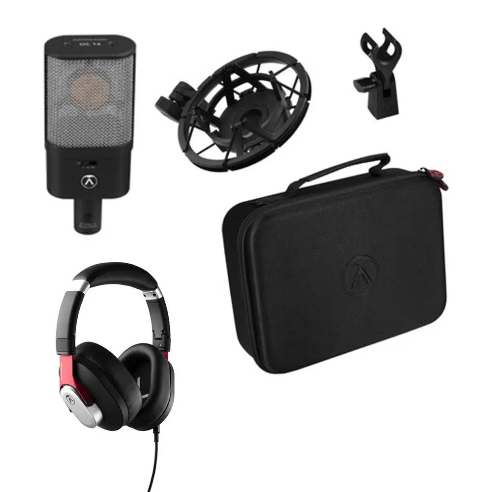 Austrian Audio OC16 Cardioid Condenser Microphone &amp; Over-Ear Headphones Bundle