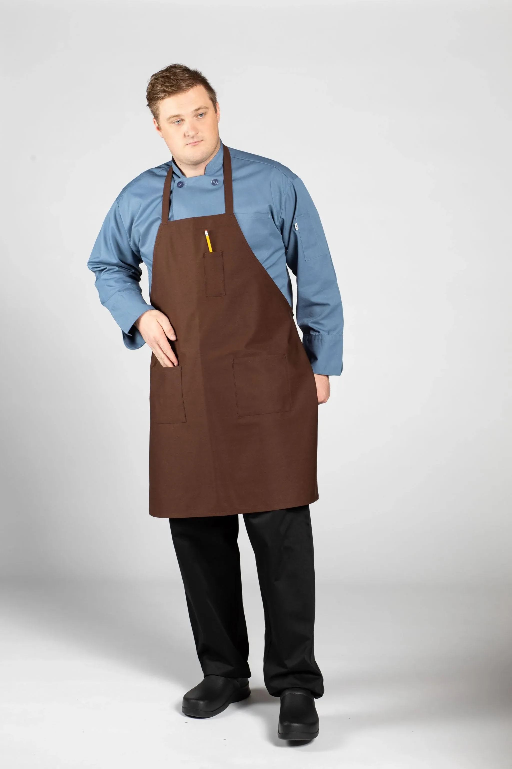 Pencil Patch Pocket Bib Apron by Uncommon Threads