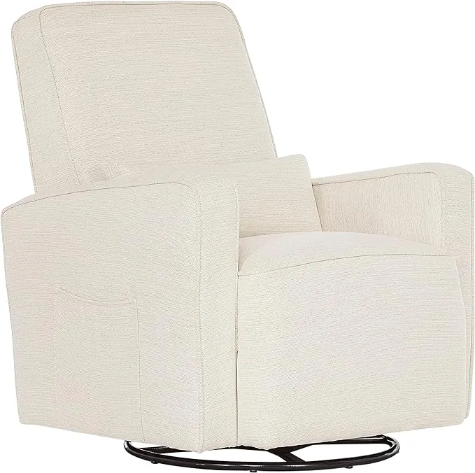 Evolur Holland Upholstered Swivel Glider Thunder