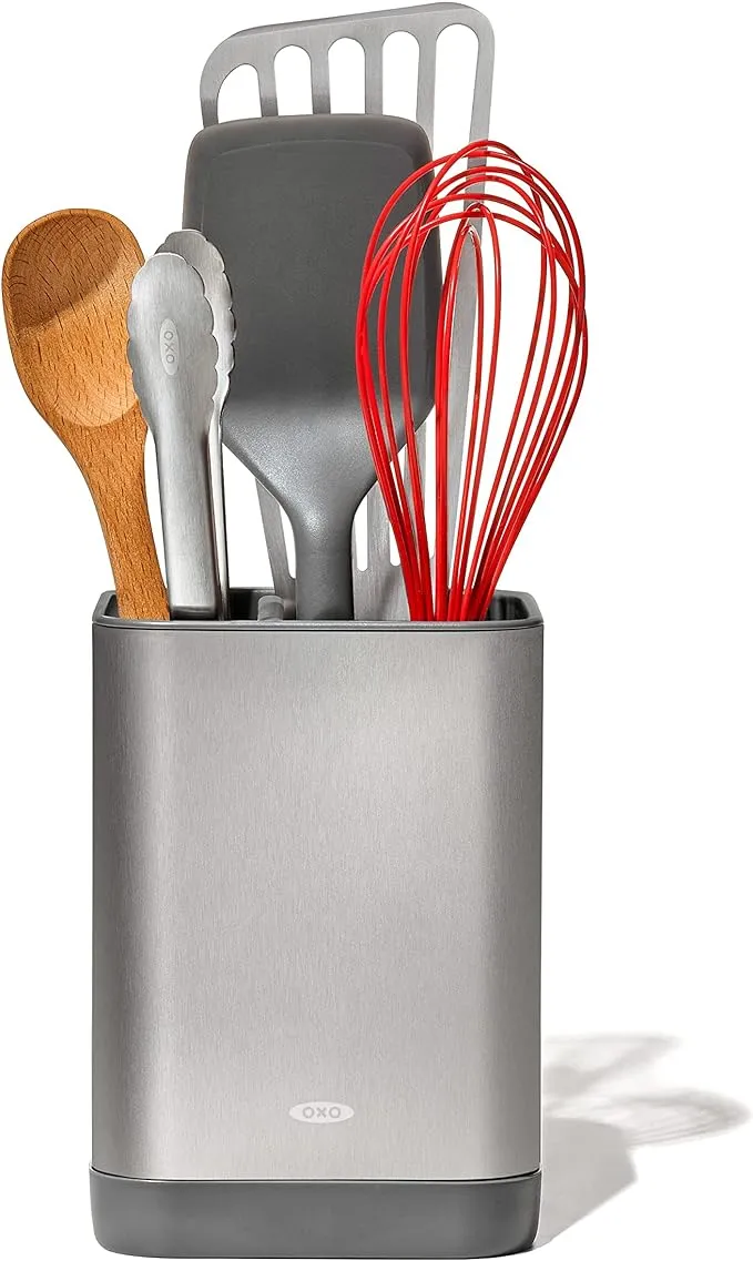 OXO Good Grips Adjustable Stainless Steel Organizer, Small Utensil Holder