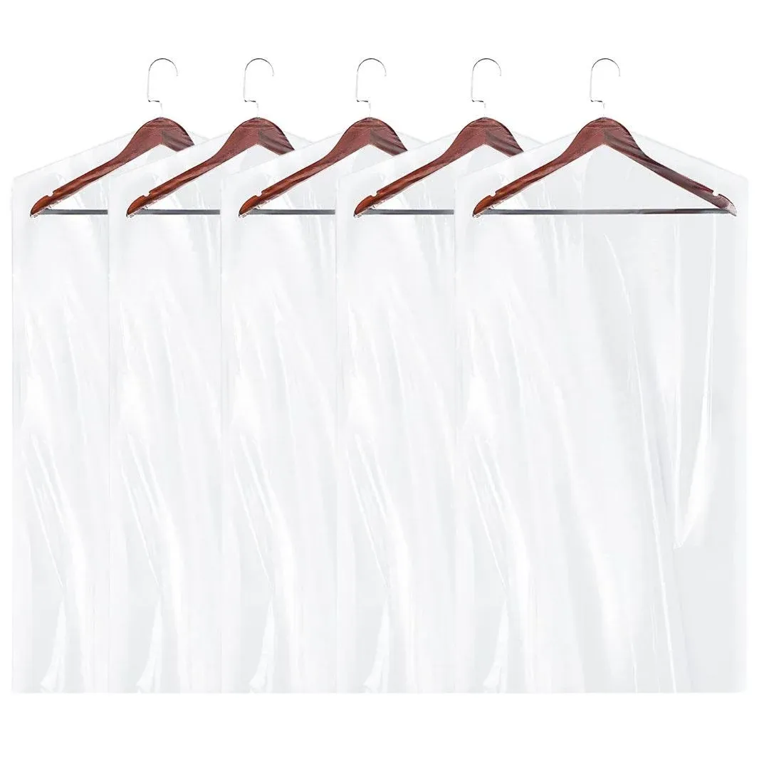 Plasticplace Clear Garment Bags Plastic Coat Bag1.0 Mil 21" X 4" X 54" (50 Count)