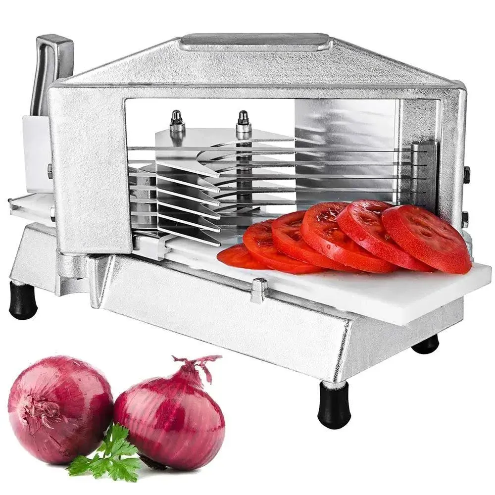 VEVOR 3/8 in. Commercial Tomato Slicer Heavy Duty Tomato Slicer Tomato Cutter ...