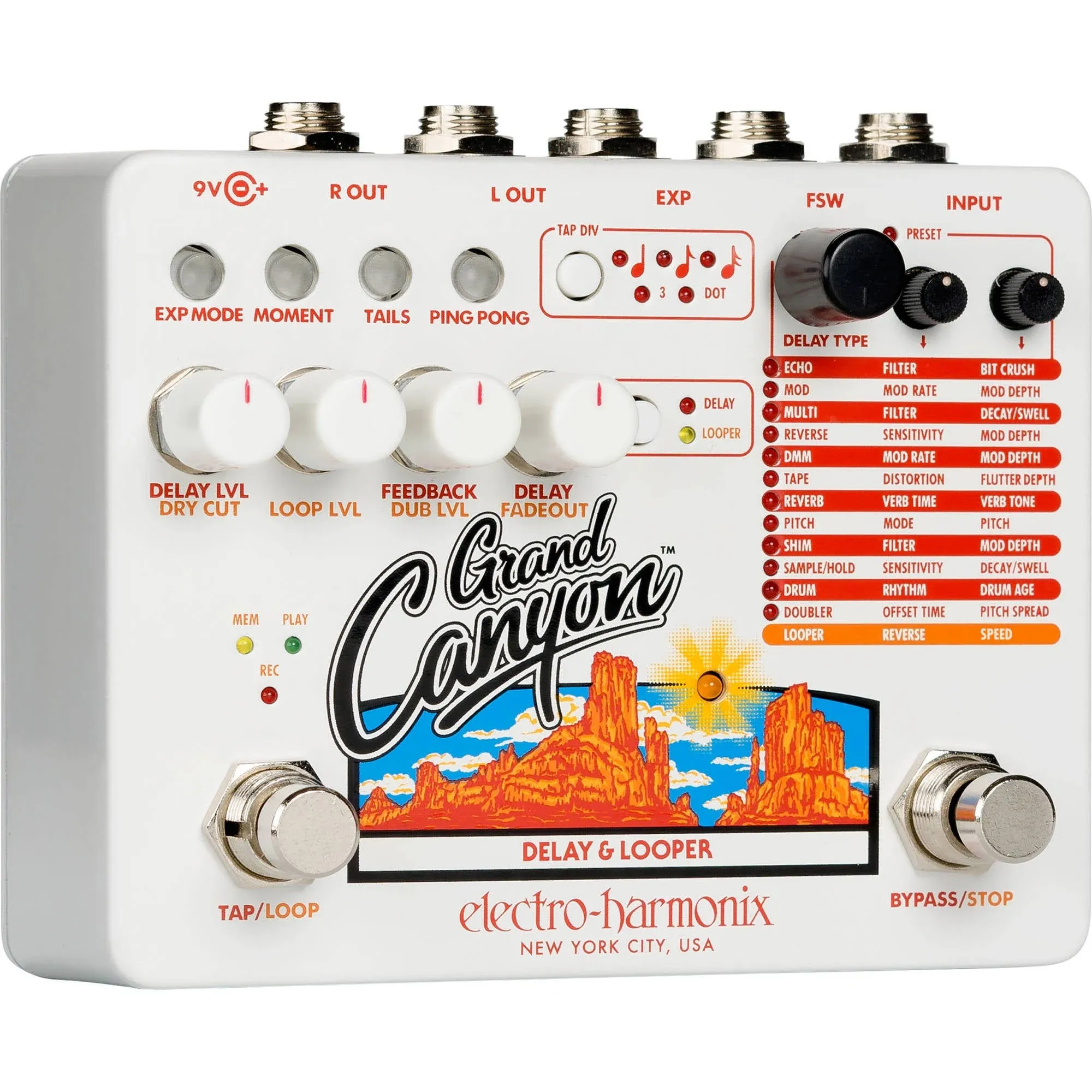 Electro-Harmonix Grand Canyon Delay/Looper Pedal