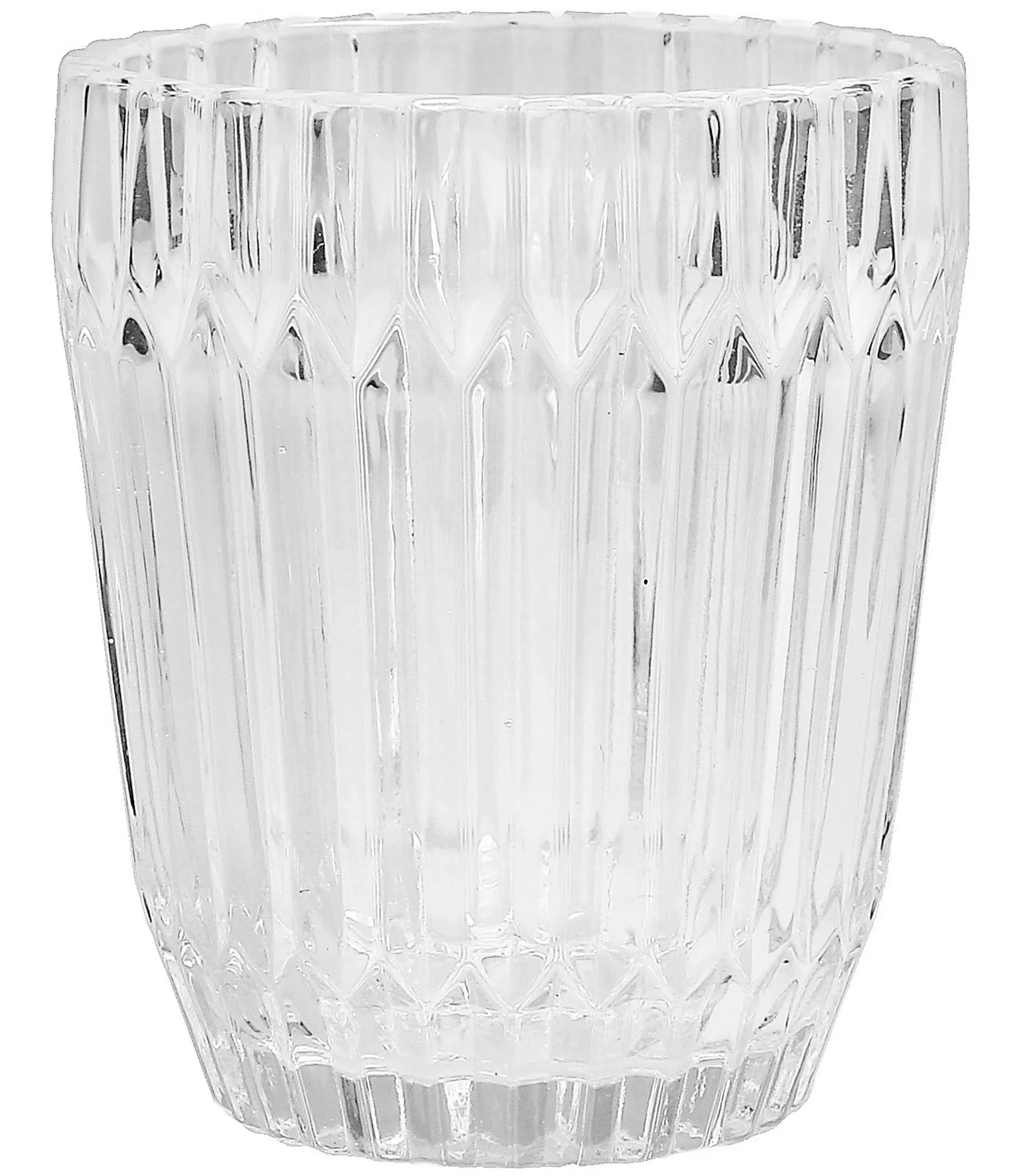 Fortessa Archie Glass Drinkware, Double Old Fashioned (Set of 6), 12.5 Ounce, Clear