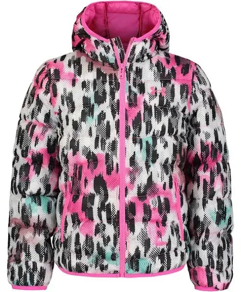 Under Armour Girls' Prime Puffer, Front Pockets & Hooded Back, Lightweight & Water Repellant