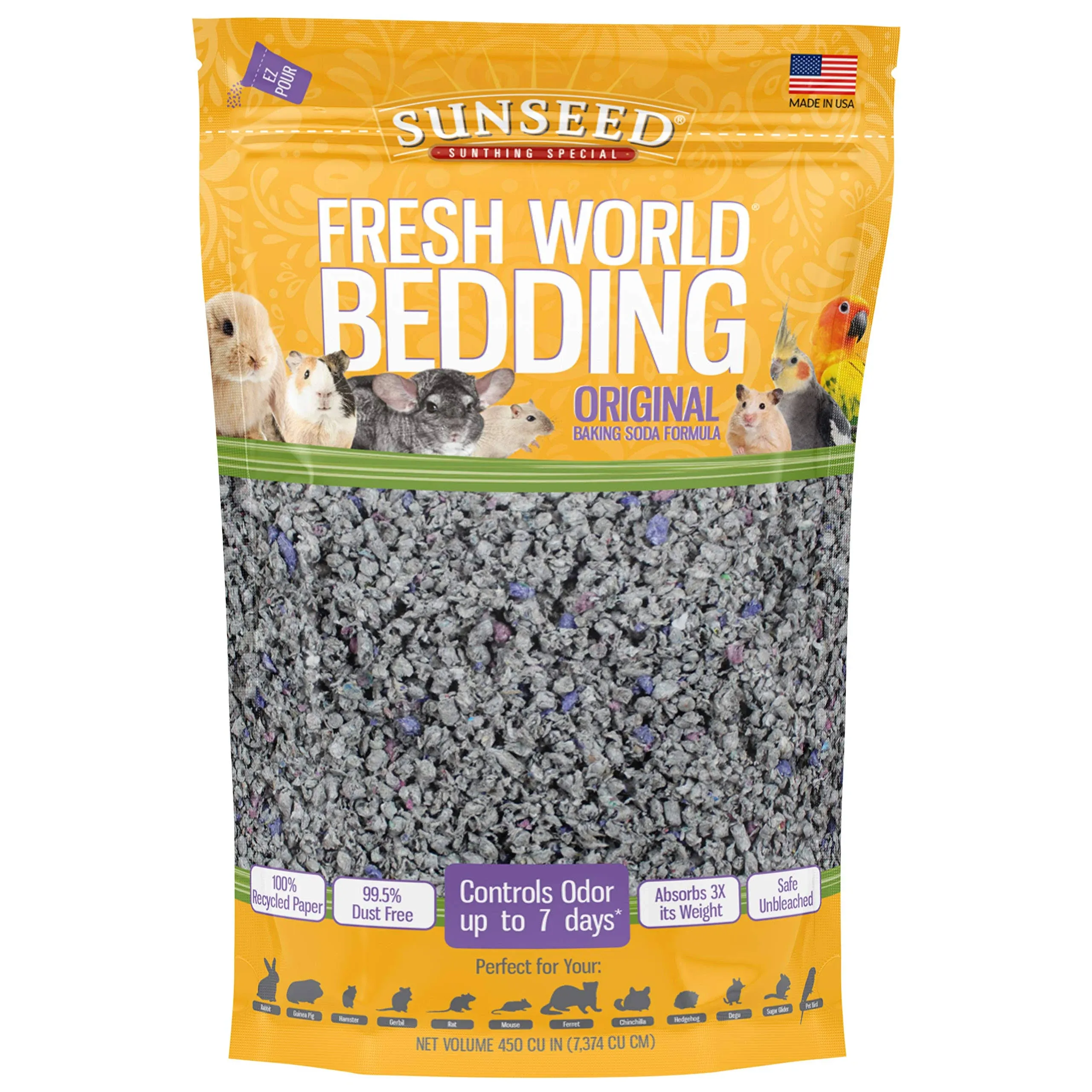 Vitakraft/Sun Fresh World Bedding Grey 450 Cu In 225034 087535182203