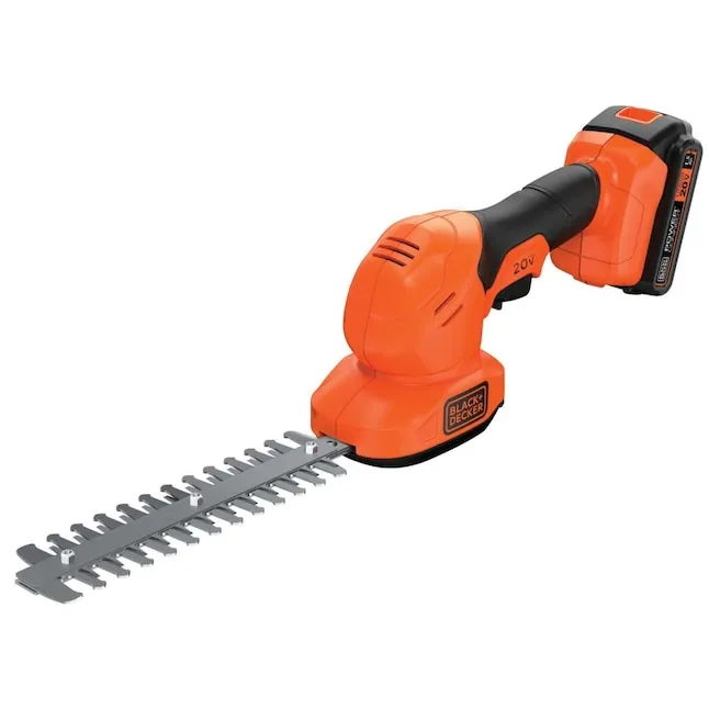 BLACK+DECKER POWER CONNECT 20-volt Max 8-in Battery Hedge Trimmer 1.5 Ah (Battery Included and Charger Not Included)