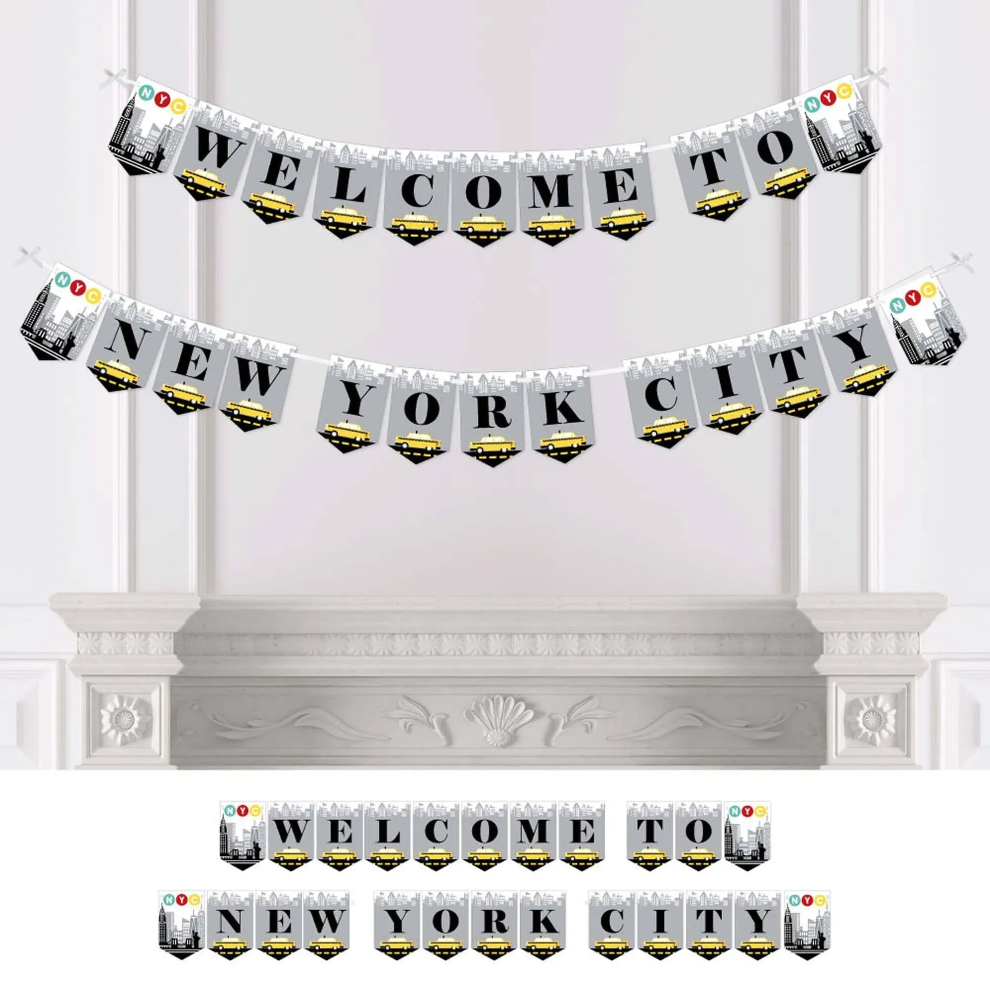 NYC Cityscape - New York City Party Bunting Banner - Party Decorations - Welcome to New York City