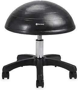 Gaiam Adjustable 33" Balance Ball Stool - Black