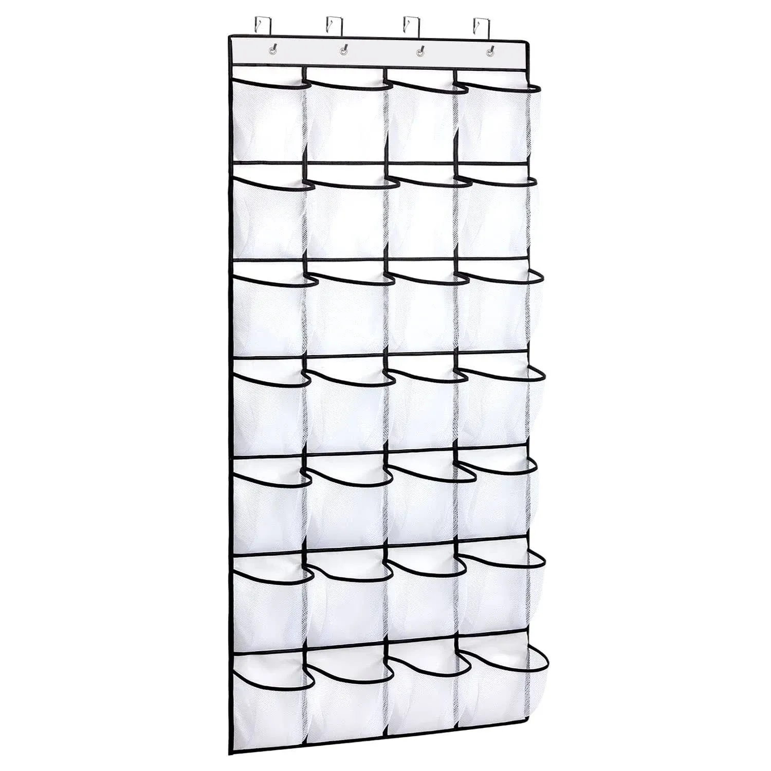 REGELETO 28 Pockets Over the Door Shoe Organzier Hanging Shoe Rack for Door L...