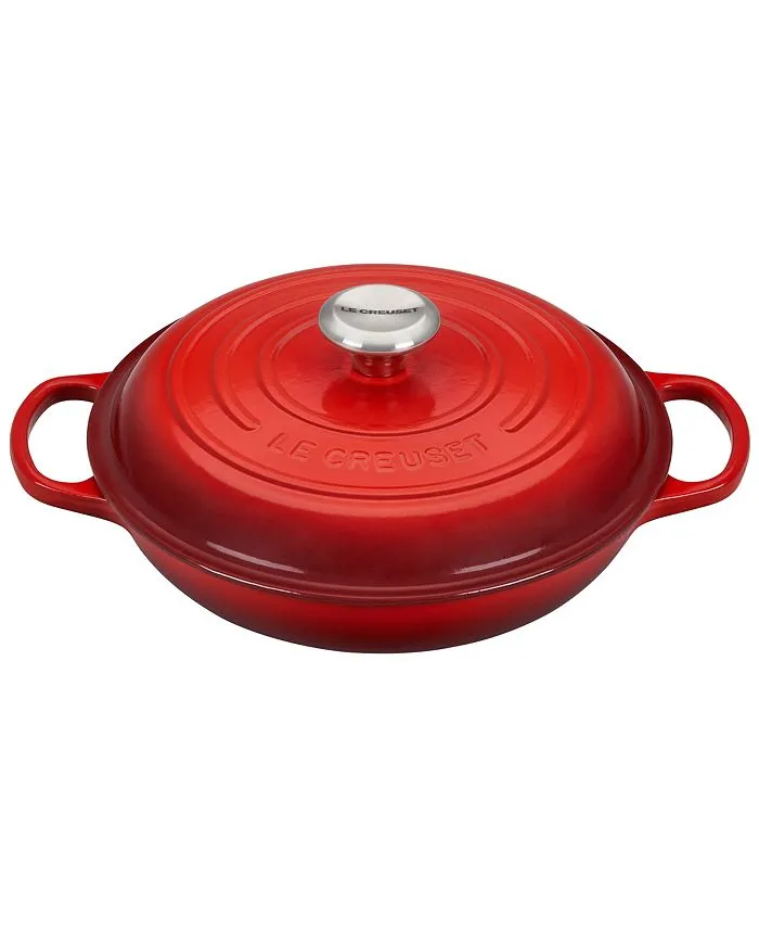 2.25 Quart Enameled Cast Iron Braiser with Lid