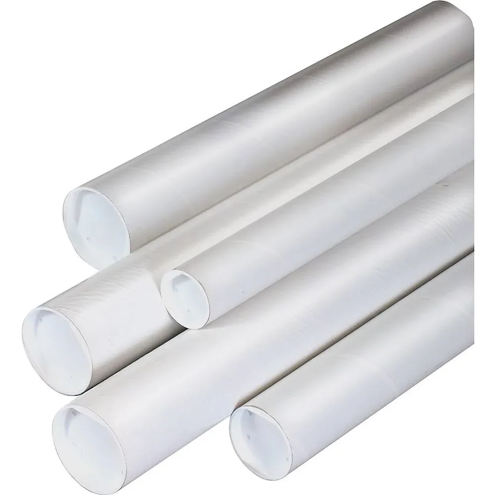 3&#034; x 24&#034; Staples White Mailing Tubes 12/Box (11628) 558420