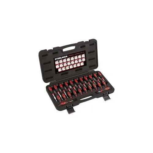 Steelman 23-Piece Universal Terminal Tool Kit for Auto Technicians, Safely Remove Wires from Terminal Block Without Damage, Variety of Blade Styles