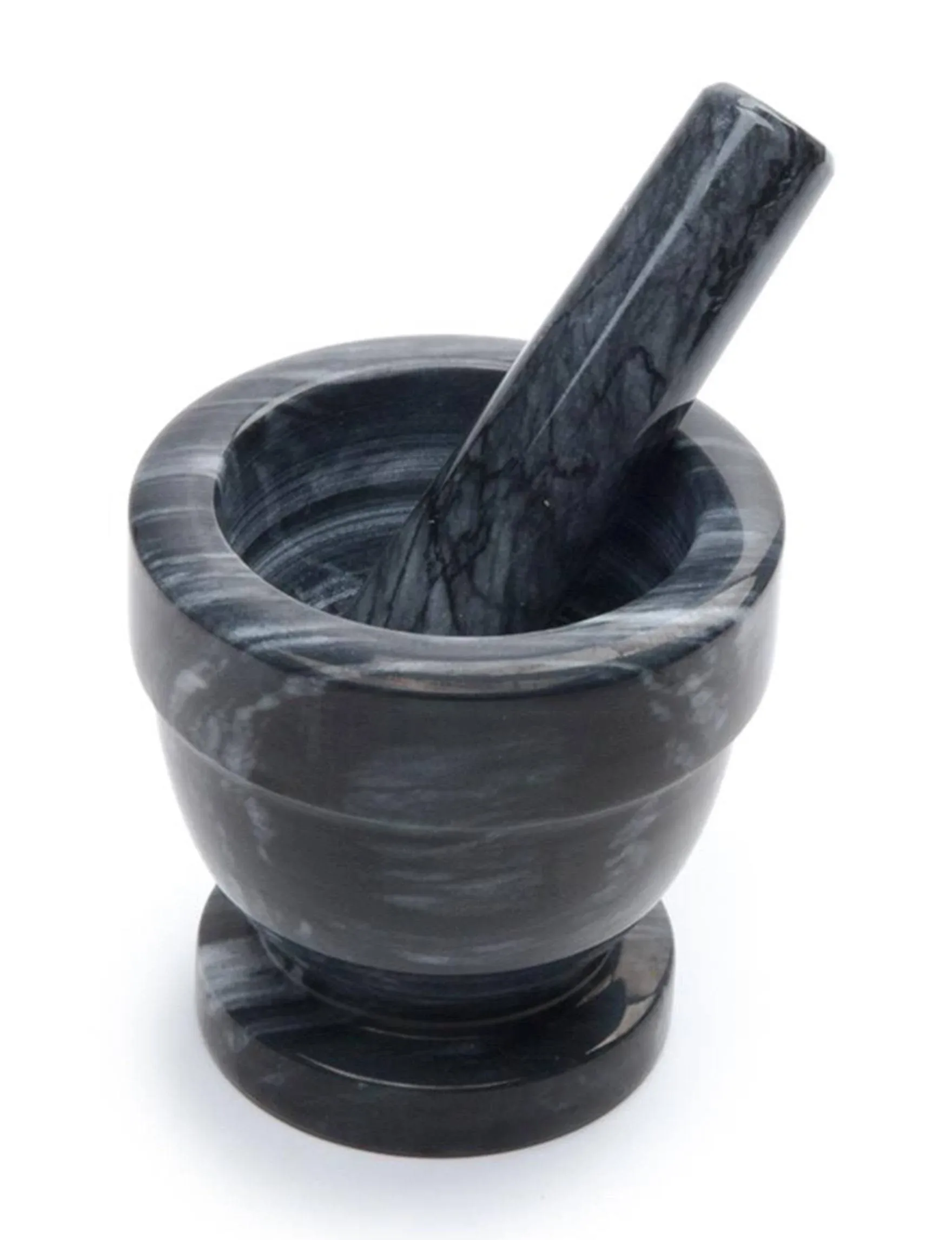 Fox Run Black Marble Mortar and Pestle