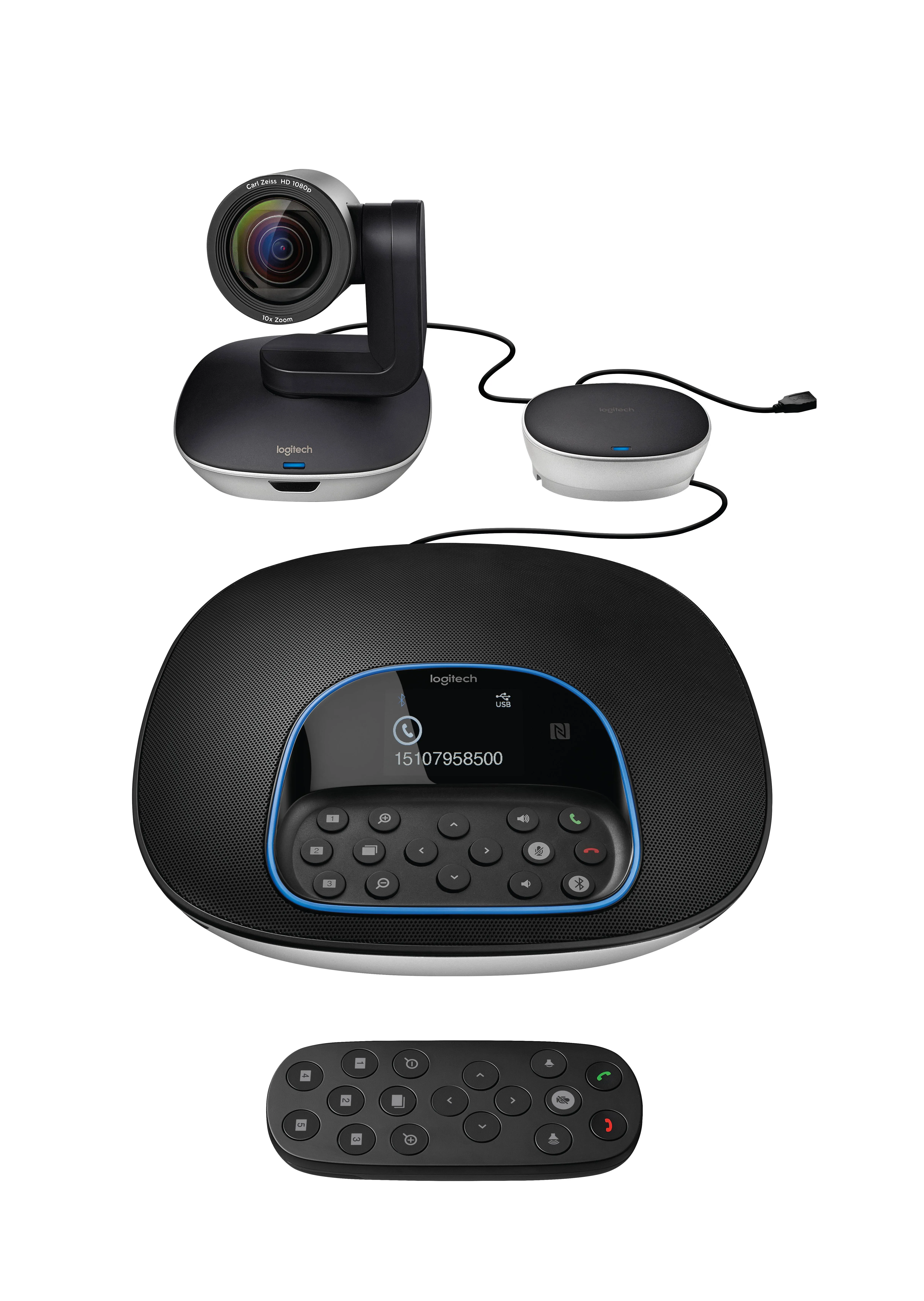 Logitech Group Expansion Microphones for Video & Audio Conferencing , Black microfone