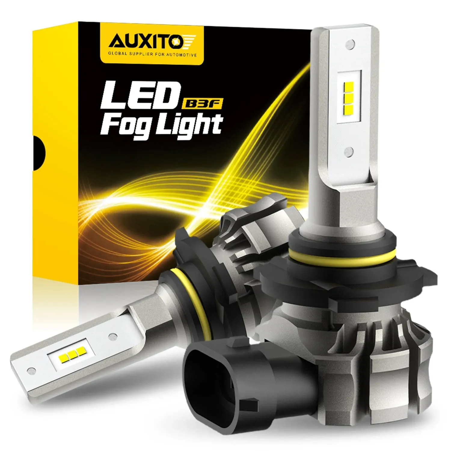 Auxito 9145 LED Bulb 9140/H10 LED Fog Light Bulbs Fanless Design